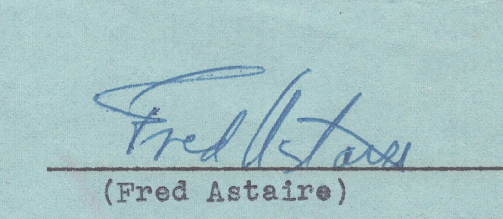 Fred Astaire — FRED ASTAIRE - DOCUMENT SIGNED 07/09/1948, image 2