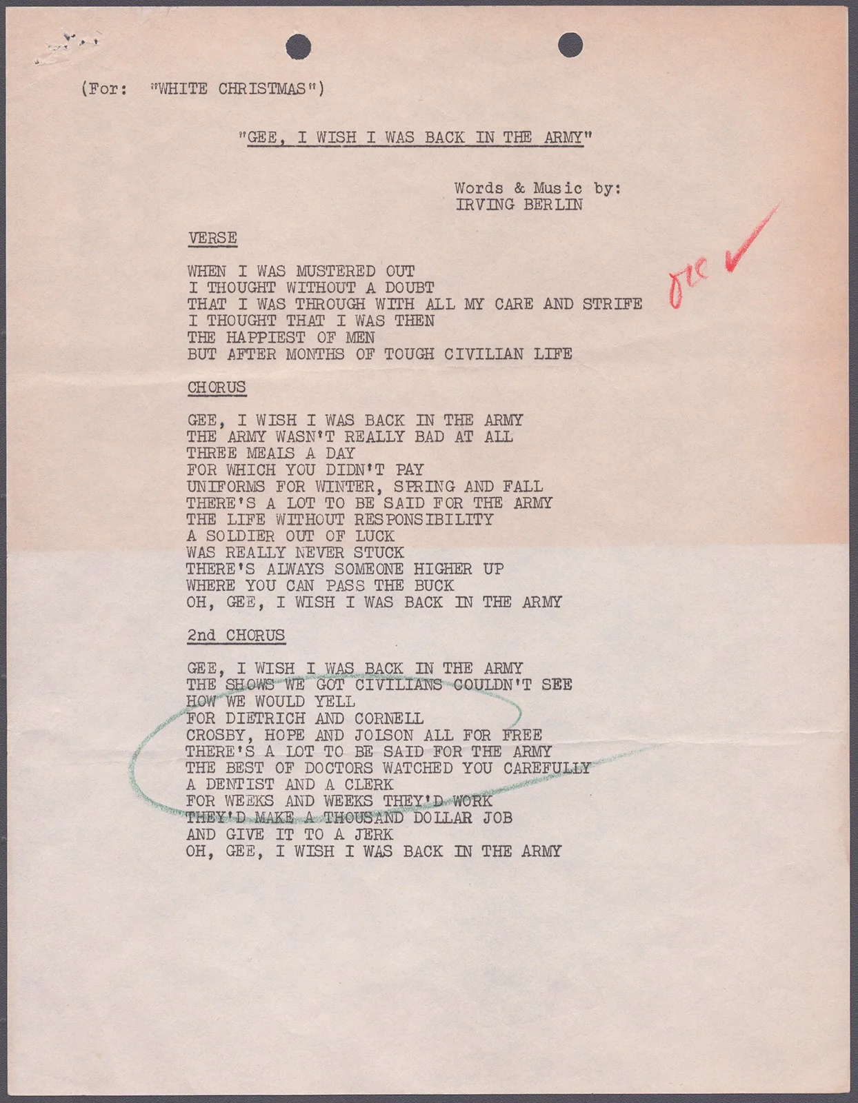 Marlene Dietrich — MARLENE DIETRICH - CONTRACT SIGNED 07/29/1953, image 3