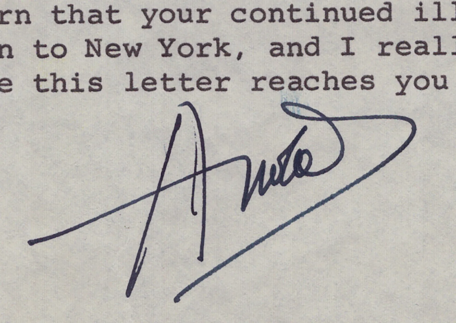 Igor Stravinsky, Arnold Weissberger — IGOR STRAVINSKY - AUTOGRAPH NOTE DOUBLE SIGNED CIRCA 1965 WITH CO-SIGNERS, image 2