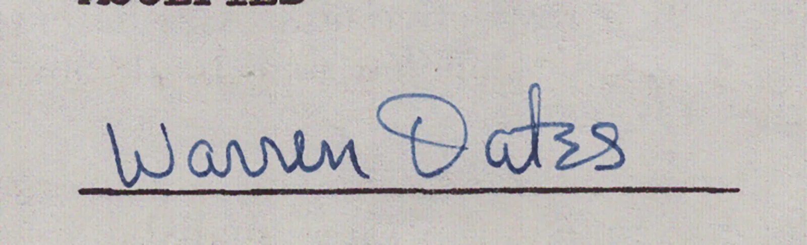 Warren Oates — WARREN OATES - DOCUMENT SIGNED 05/03/1956, image 2