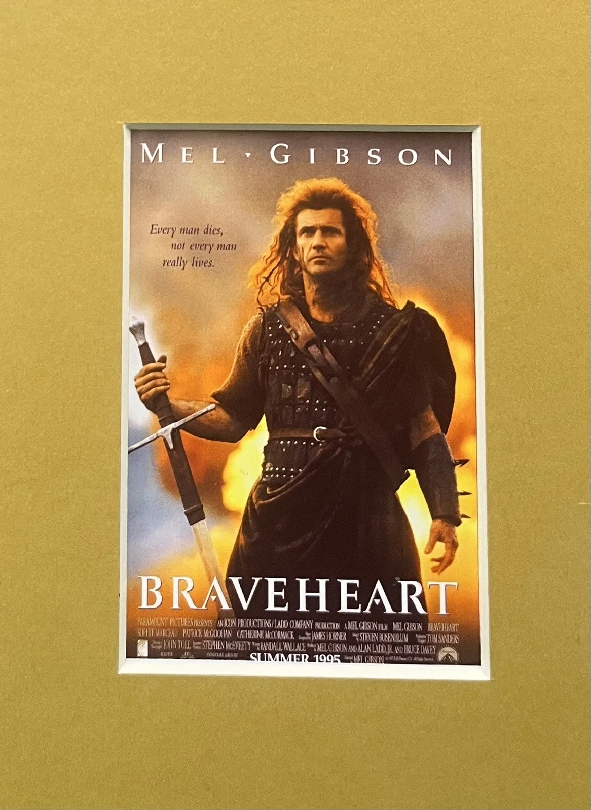 BRAVEHEART. 35mm Film Cell Mounted Display, image 2