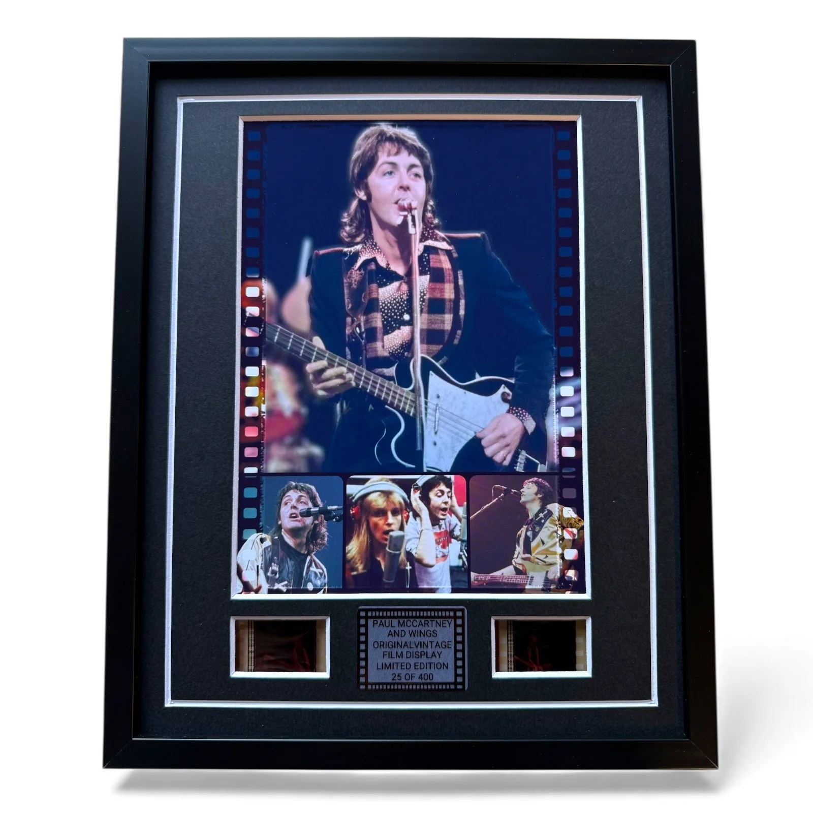 THE BEATLES PAUL MCCARTNEY WINGS FILM CELLS ORIGINAL MEMORABILIA FRAMED GIFT, изображение 2