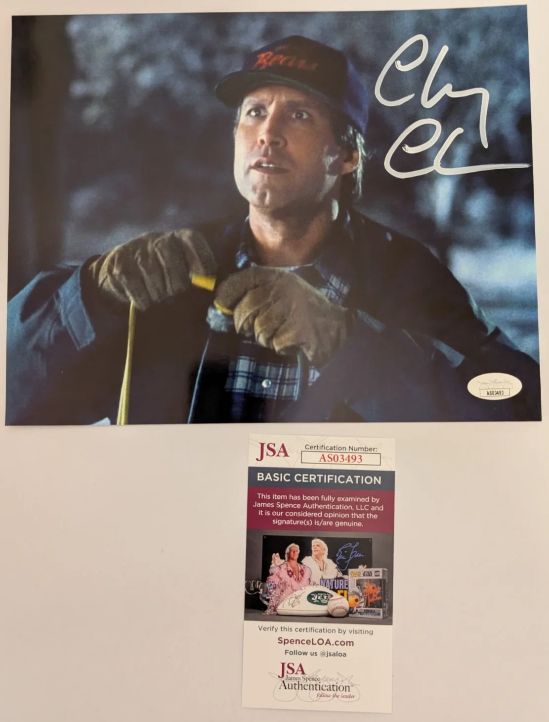 Chevy Chase — Chevy Chase Signed 8x10 Photo Christmas Vacation JSA COA Authentic Autograph