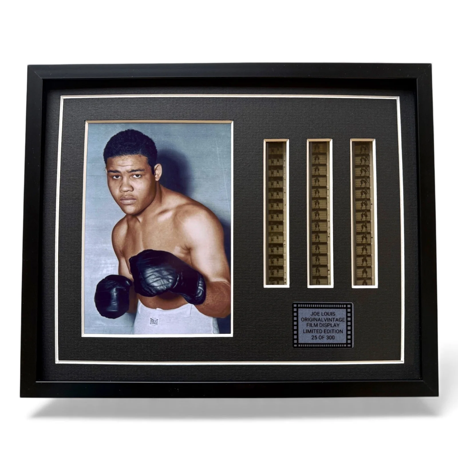 JOE LOUIS VINTAGE BOXING ORIGINAL Film Cell Display Memorabilia Includes COA, изображение 2