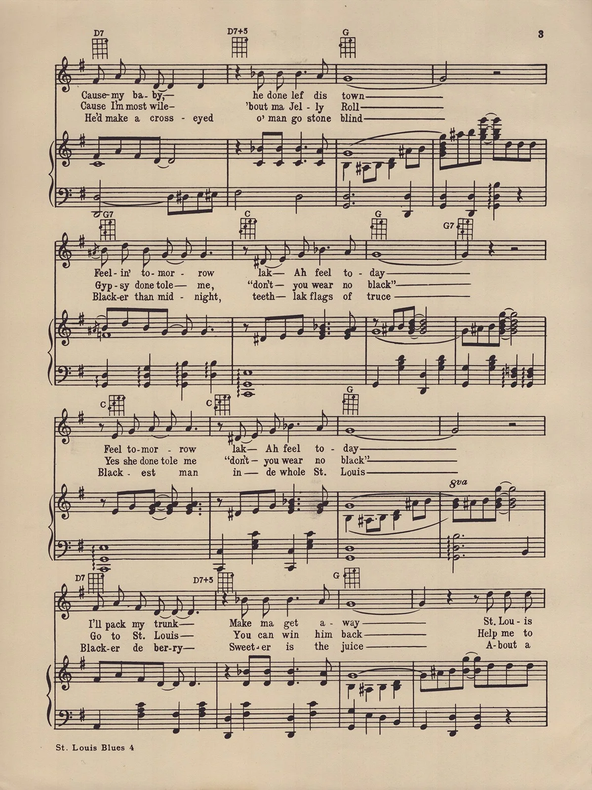 W.C. Handy — W.C. HANDY - INSCRIBED SHEET MUSIC SIGNED 02/20/1950, image 4