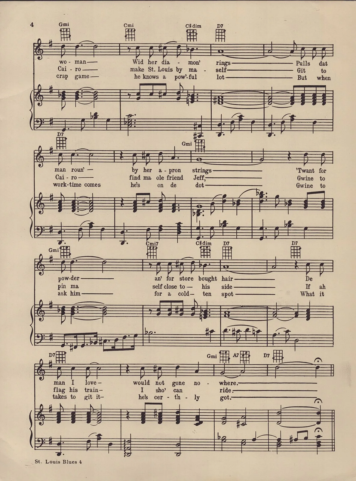 W.C. Handy — W.C. HANDY - INSCRIBED SHEET MUSIC SIGNED 02/20/1950, image 5