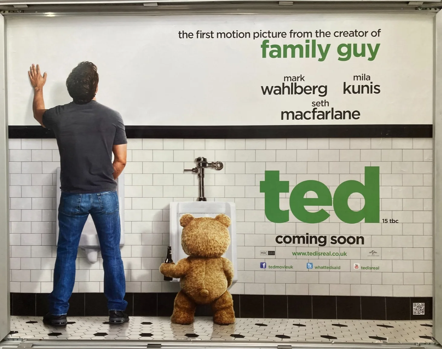 Cinema Poster: TED 2012 (Quad) Mark Wahlberg Mila Kunis Seth MacFarlane, изображение 2