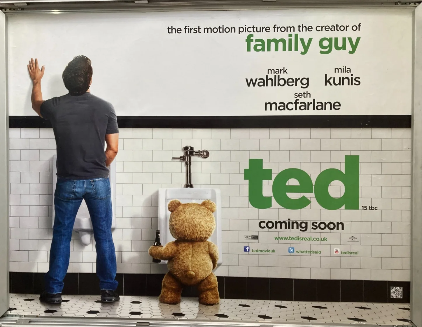 Cinema Poster: TED 2012 (Quad) Mark Wahlberg Mila Kunis Seth MacFarlane, изображение 3