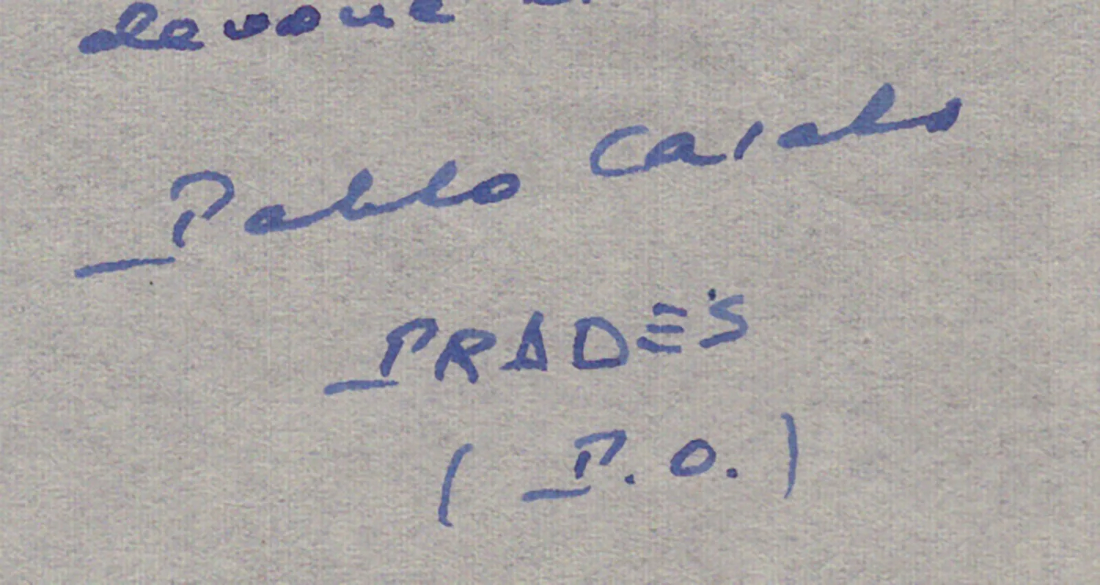 Pablo Casals — PABLO CASALS - AUTOGRAPH LETTER SIGNED 04/14/1954, image 2