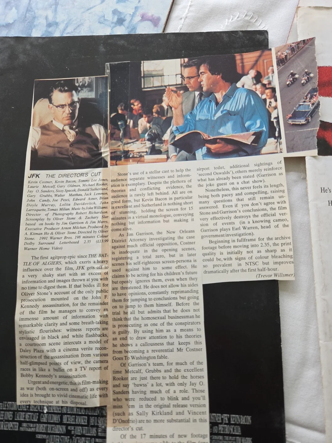 JFK Japanese Film Brochure With 2 Pages In ENG and Film Synopsis In English, изображение 4