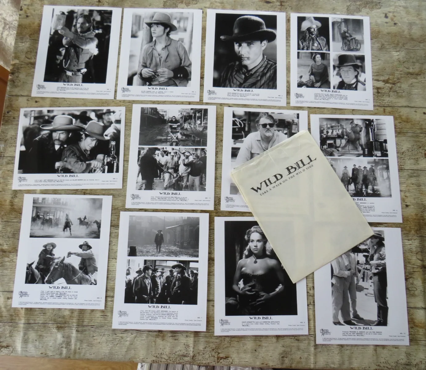 WILD BILL ORIGINAL 1995 CINEMA MOVIE FILM PRESS KIT Jeff Bridges 12 PHOTOS 90's, изображение 4