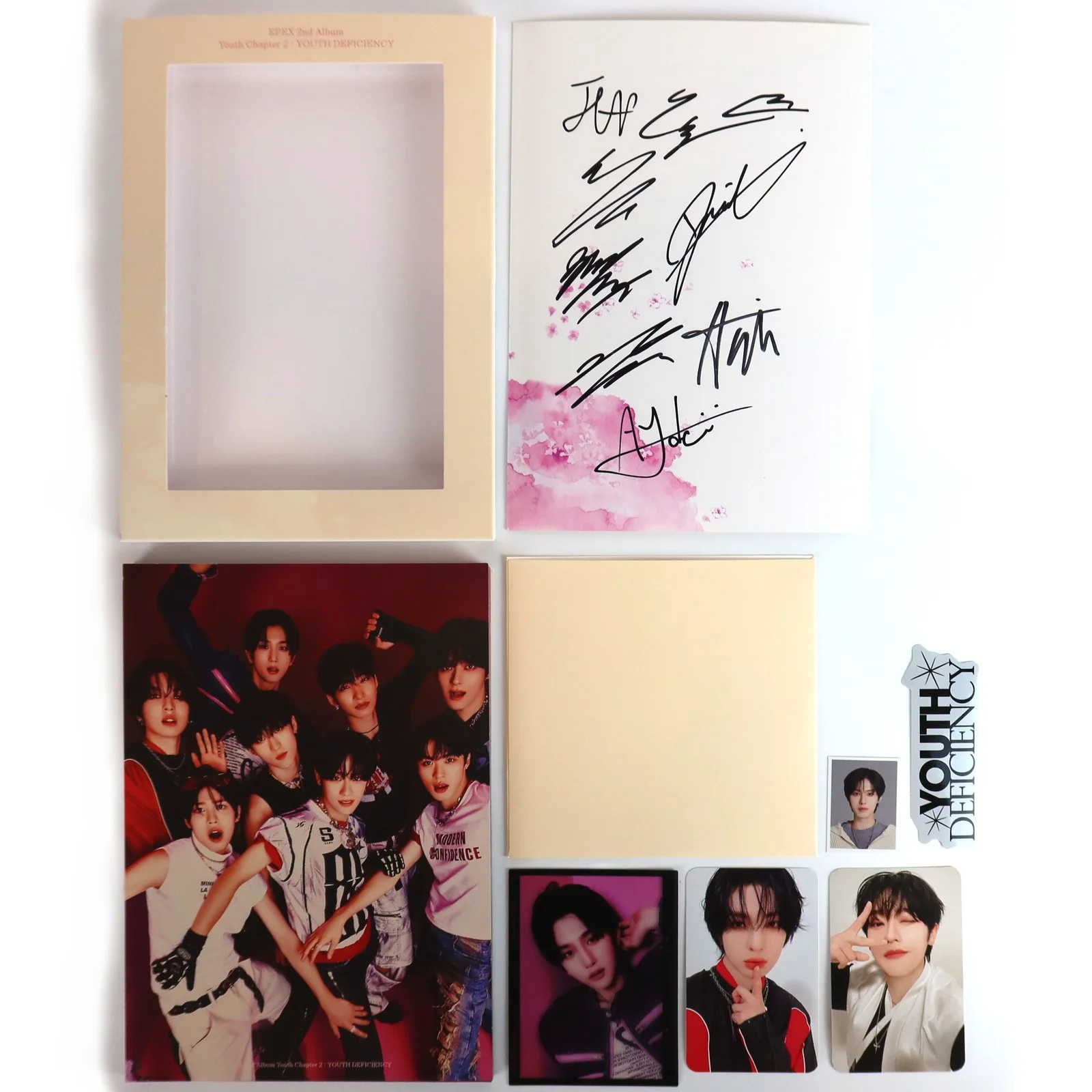 Epex - Youth Chapter 2: Youth Deficiency Autographed CD Album Promo 2024, image 2