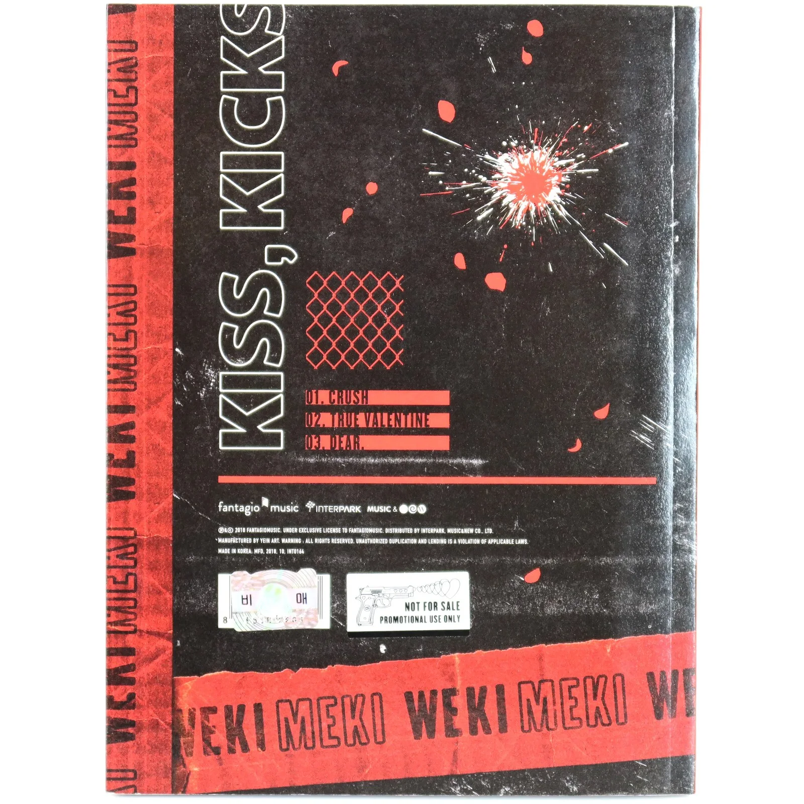 Weki Meki - Kiss, Kicks [Kicks Ver.] 1st Single Album Signed CD Promo K-Pop 2018, изображение 3