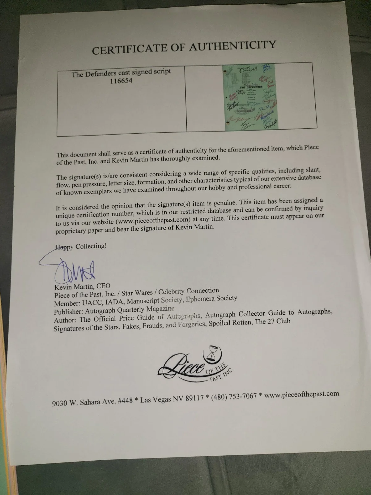 The Defenders Cast Signed Autographed TV Script From 22 Cast Members C.O.A, image 3