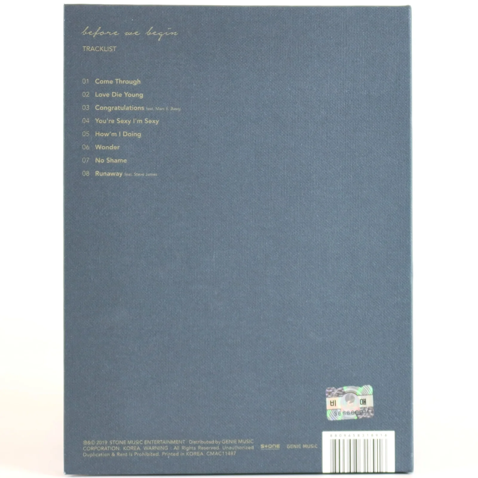 Eric Nam - Before We Begin Signed Autographed Album CD Promo K-Pop 2019, изображение 3