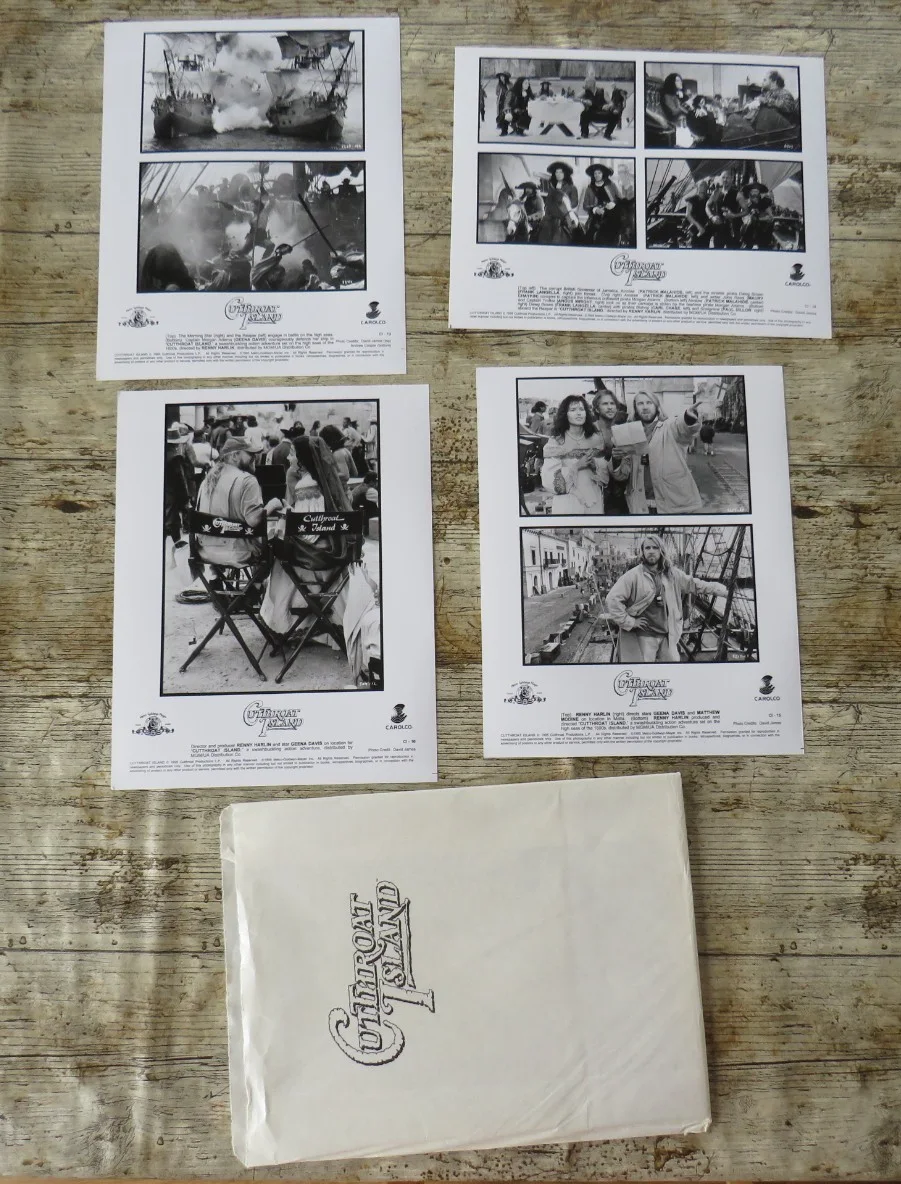 CUTTHROAT ISLAND ORIGINAL 1995 CINEMA MOVIE PRESS KIT Geena Davis 16 PHOTOS 90's, изображение 5