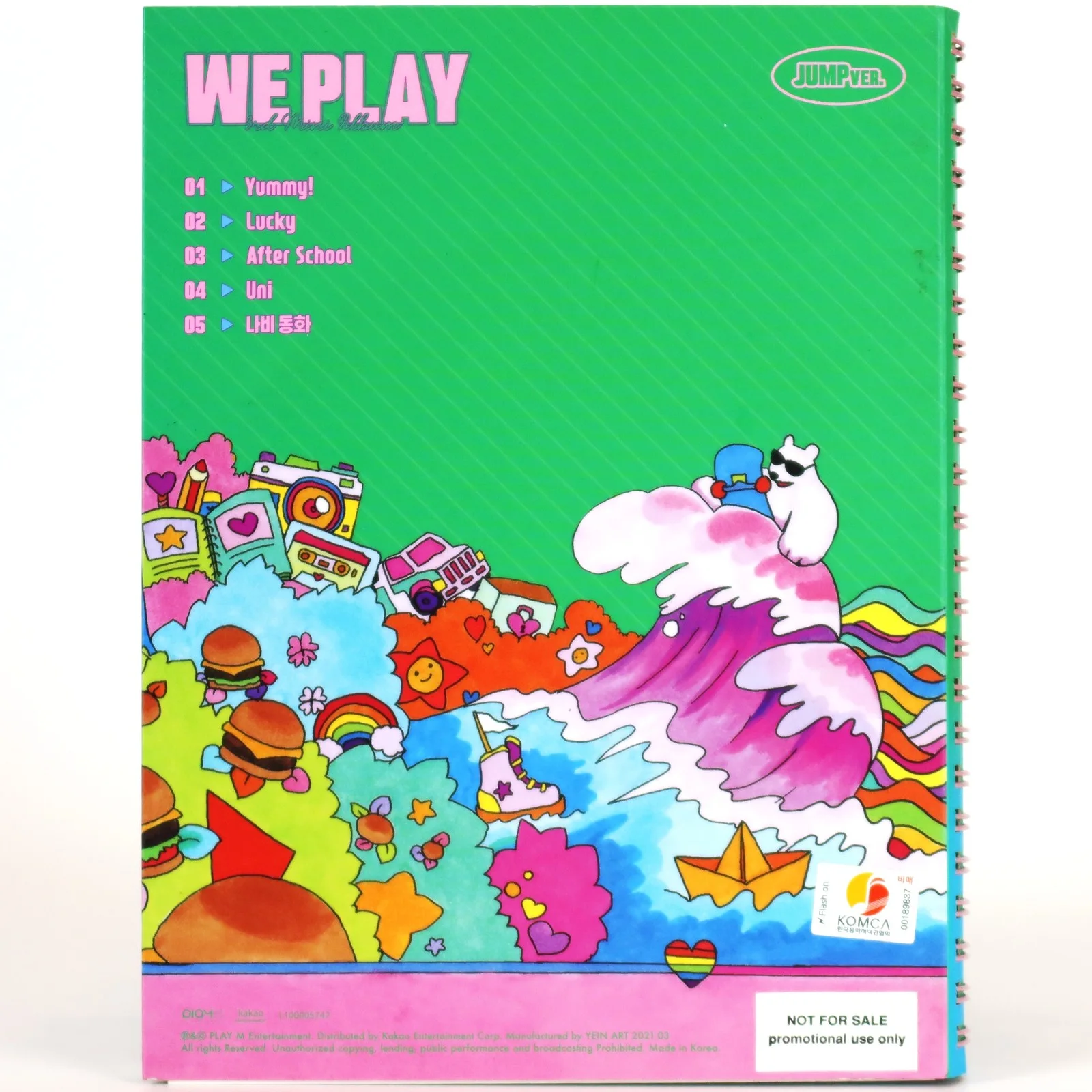 Weeekly - We Play [Jump Ver.] 3rd Mini Album Signed Autographed Promo CD 2021, изображение 3