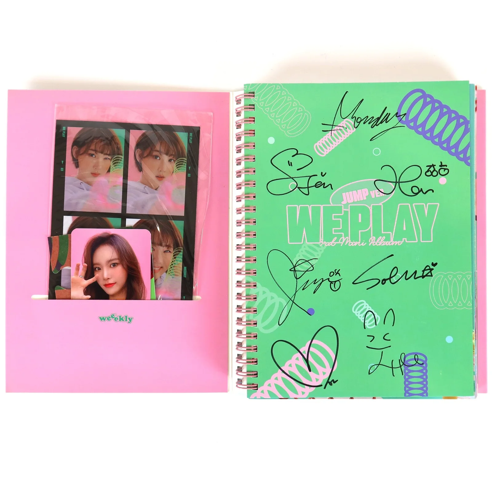 Weeekly - We Play [Jump Ver.] 3rd Mini Album Signed Autographed Promo CD 2021, изображение 4