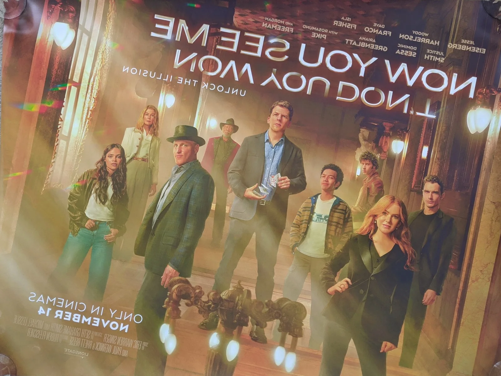 Now You See Me: Now You Don't, cinema Quad Poster, new/original, изображение 2
