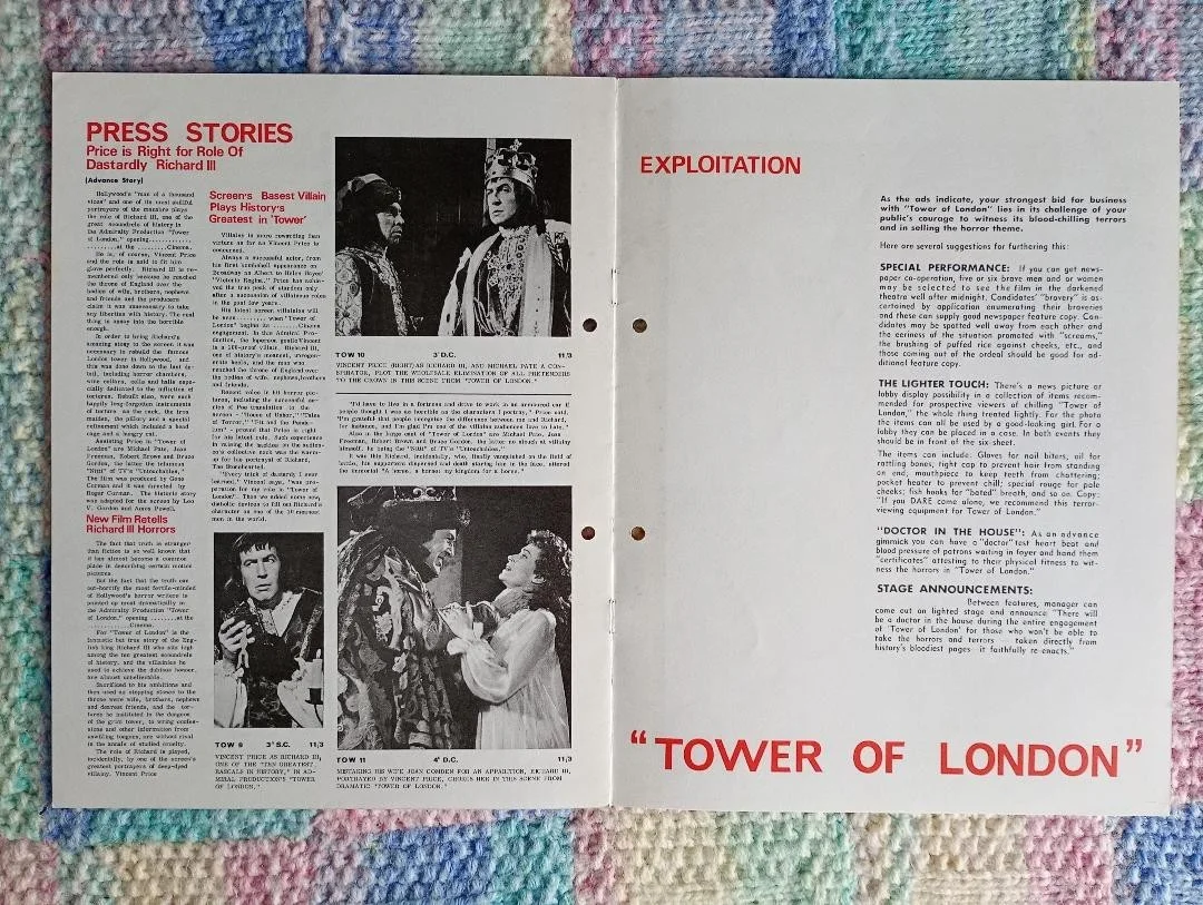 TOWER OF LONDON pressbook, image 3