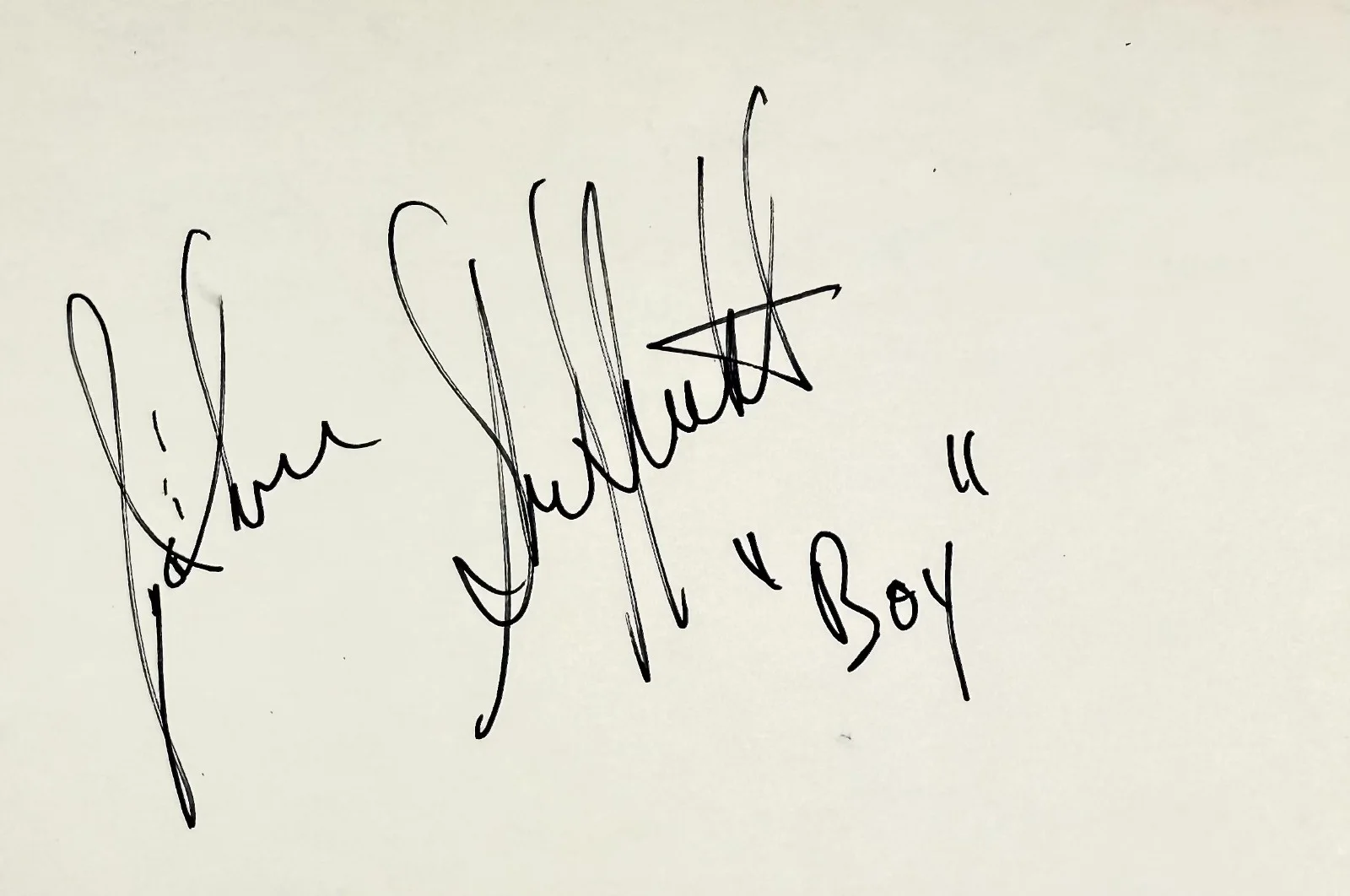 Johnny Sheffield — JOHNNY SHEFFIELD Signed Autographed 4"x 6" INDEX CARD Tarzan and the Amazons BOY, image 4