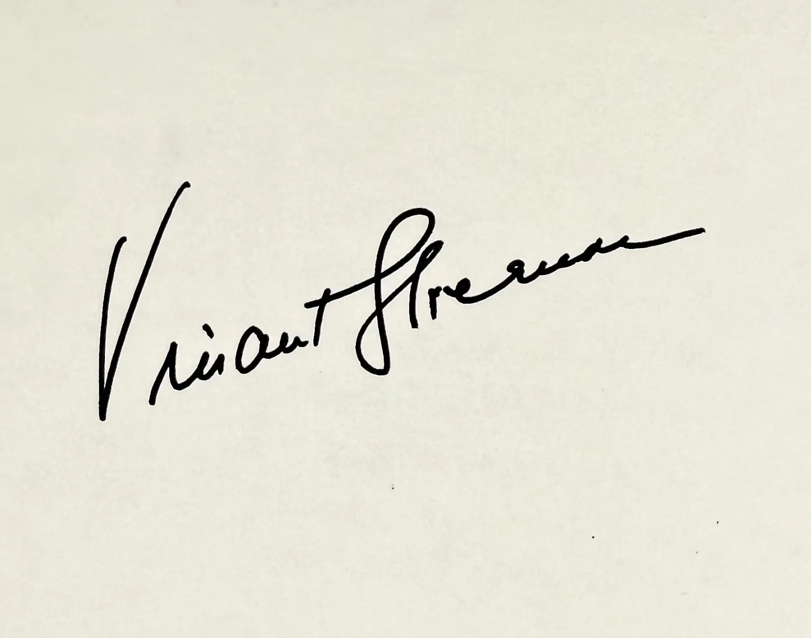 Vincent Sherman — VINCENT SHERMAN Signed Autograph 4 x 6 INDEX CARD All Through the Night BACKFIRE, image 2