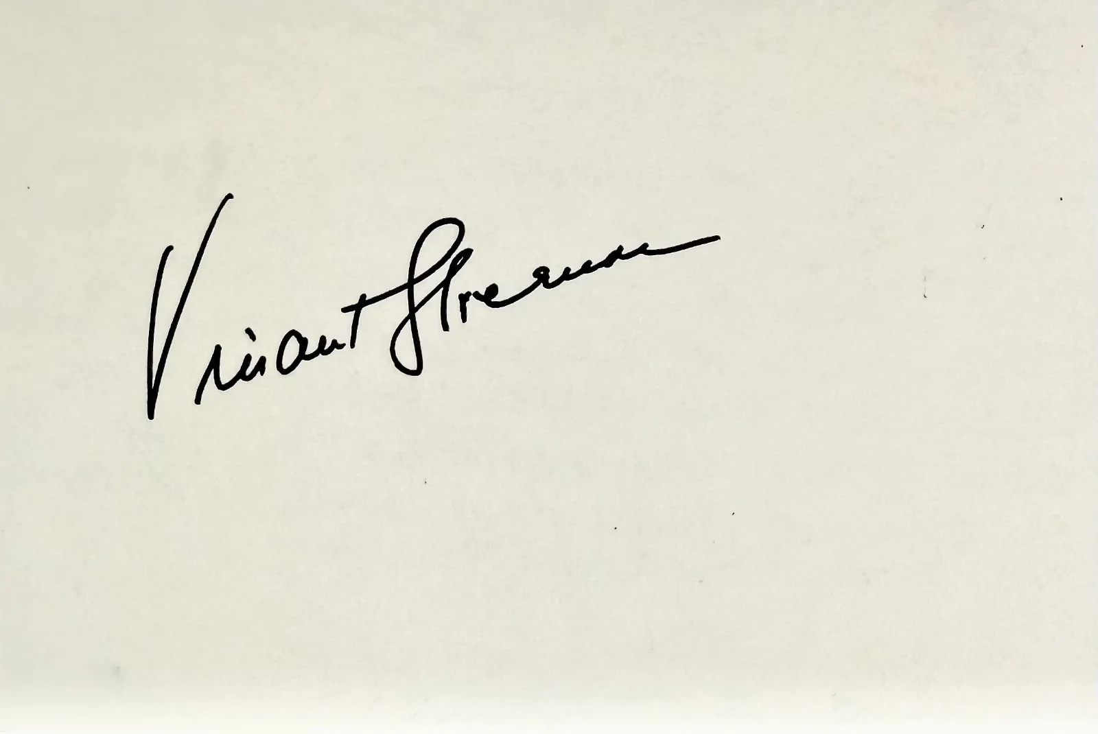Vincent Sherman — VINCENT SHERMAN Signed Autograph 4 x 6 INDEX CARD All Through the Night BACKFIRE, image 4