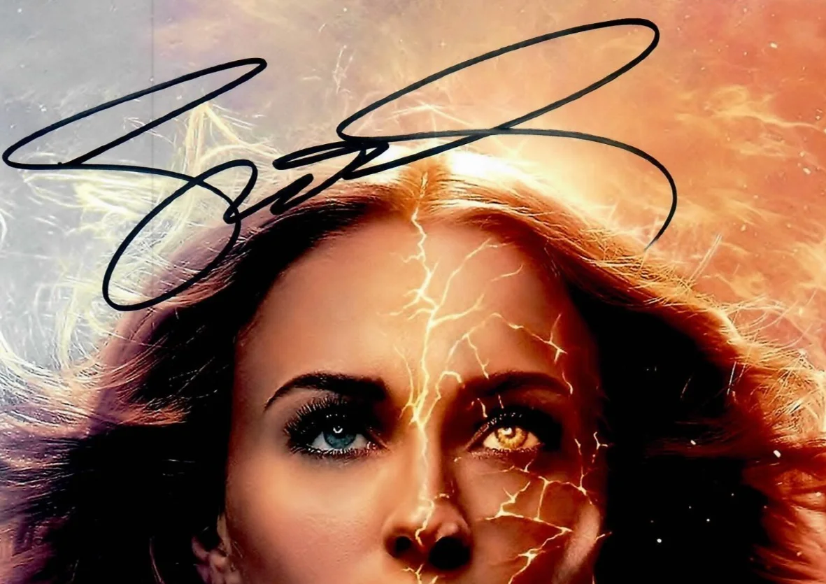 Sophie Turner — Sophie Turner Dark Phoenix Movie Actress Signed Jean Grey 8 x 10 Photo TTM COA, изображение 2