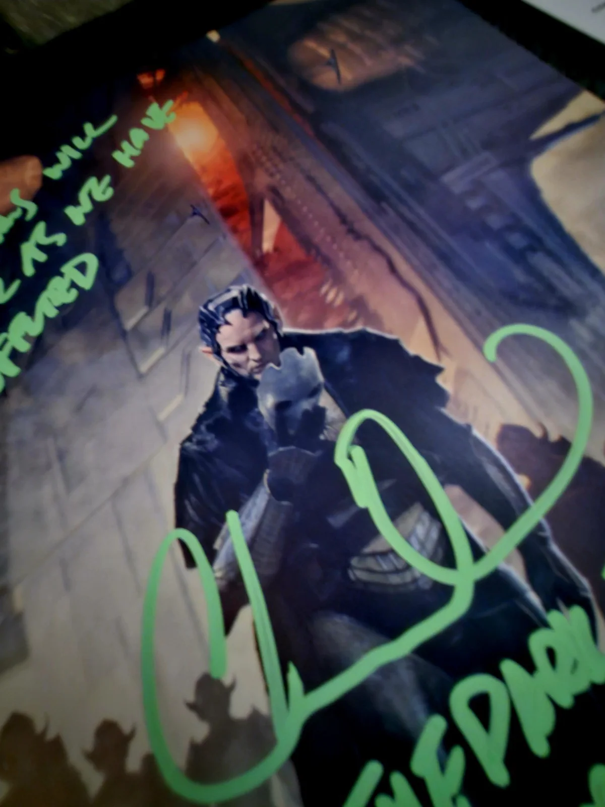 CHRISTOPHER ECCLESTON IN "THOR" ORIGINAL AUTOGRAPH &INSCRIBED 12X9IN COA ✔️, image 5
