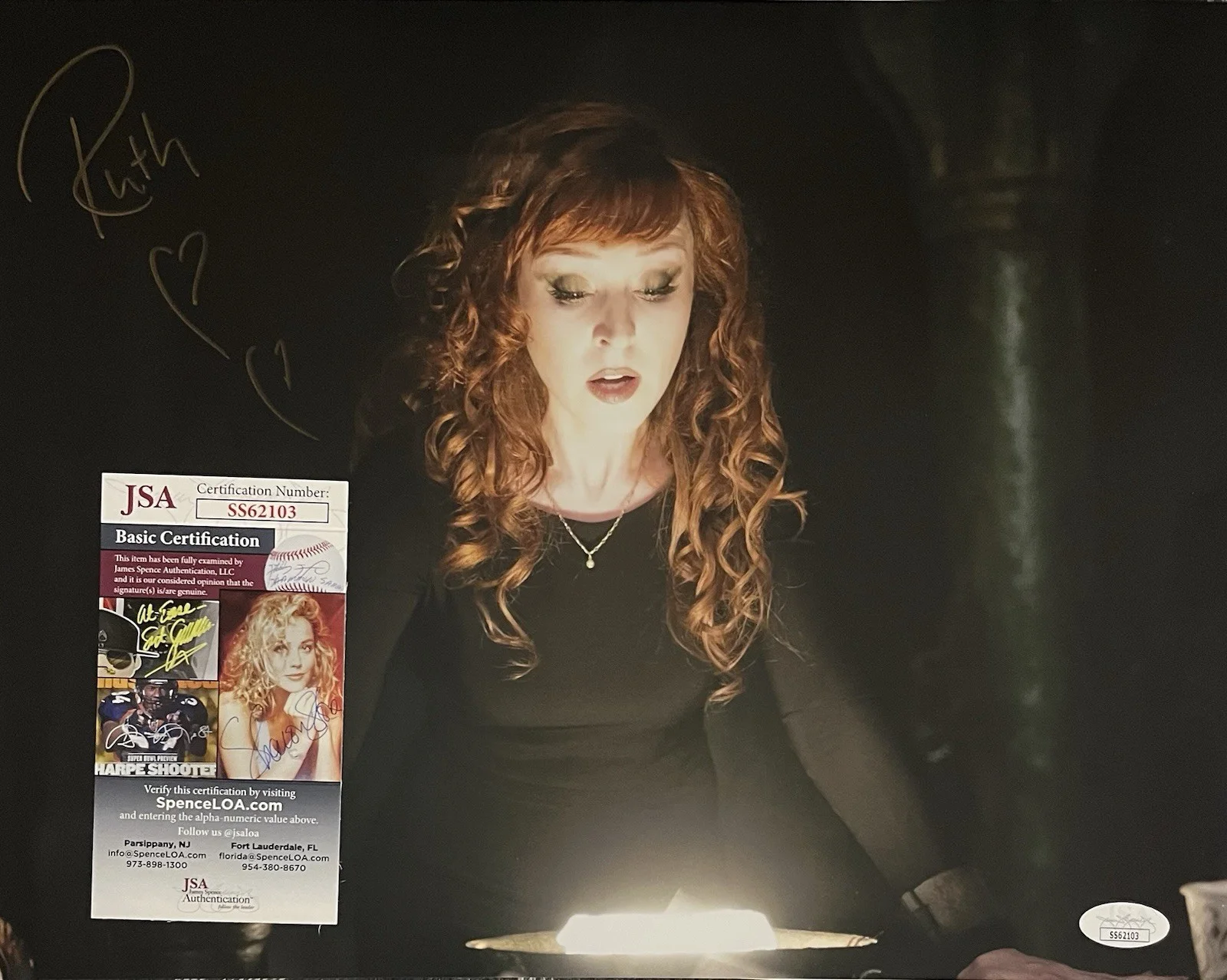 Ruth Conell — Ruth Connell SIGNED SUPERNATURAL 11x17 Photo. ROWENA, MEGA COVEN. JSA, изображение 5