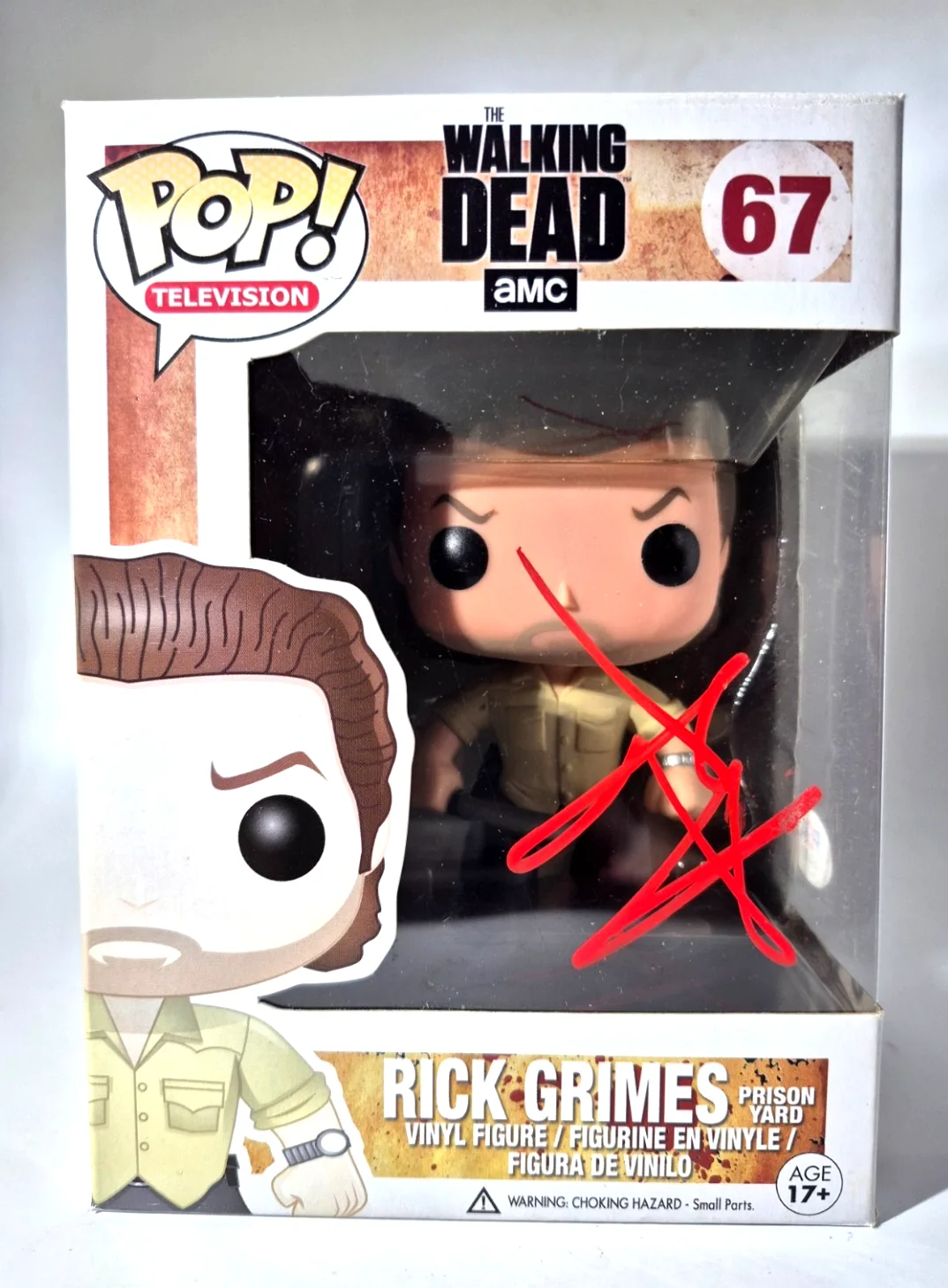 Andrew Lincoln — ANDREW LINCOLN SIGNED AUTOGRAPH THE WALKING DEAD RICK GRIMES FUNKO POP PSA COA