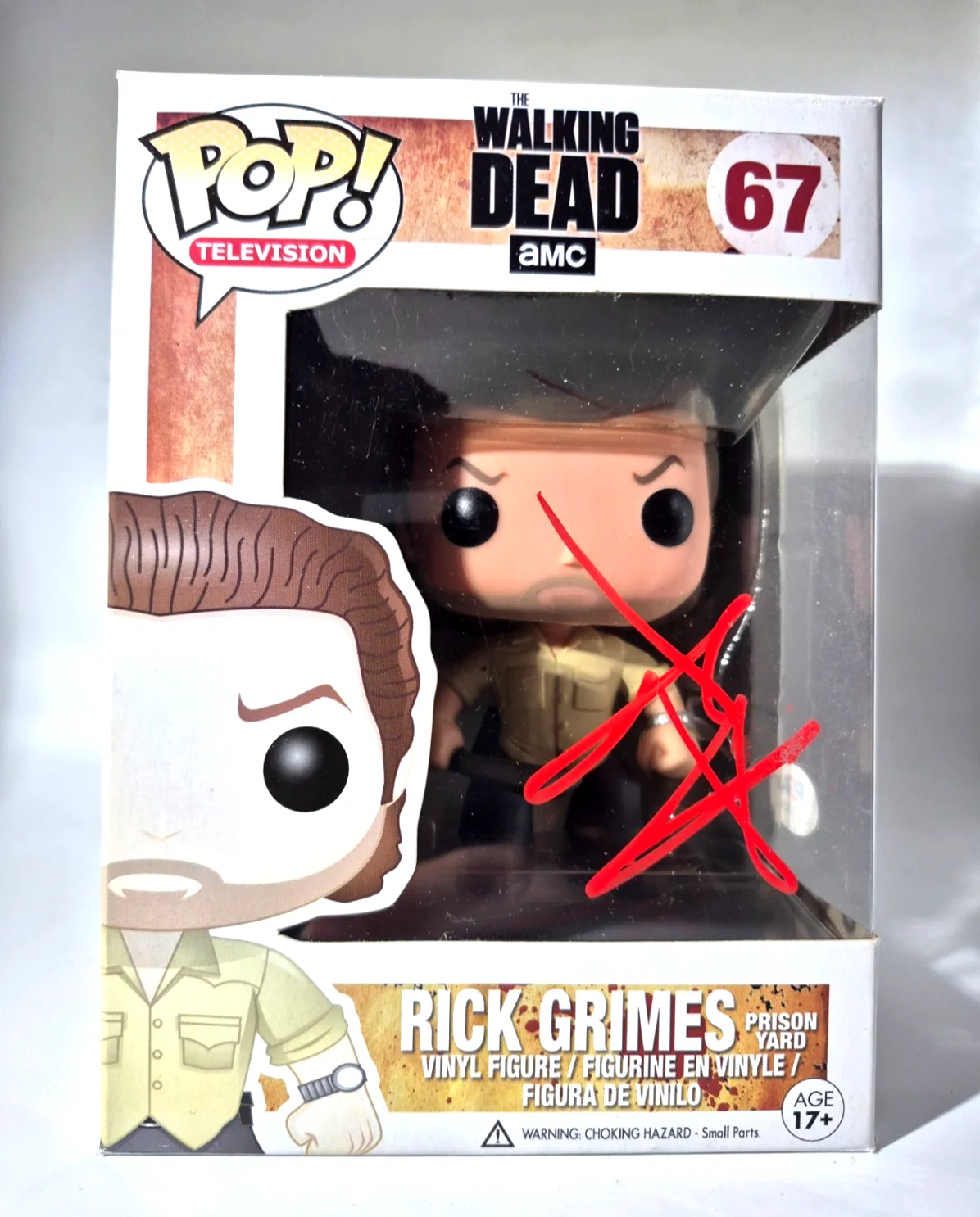 Andrew Lincoln — ANDREW LINCOLN SIGNED AUTOGRAPH THE WALKING DEAD RICK GRIMES FUNKO POP PSA COA, image 2