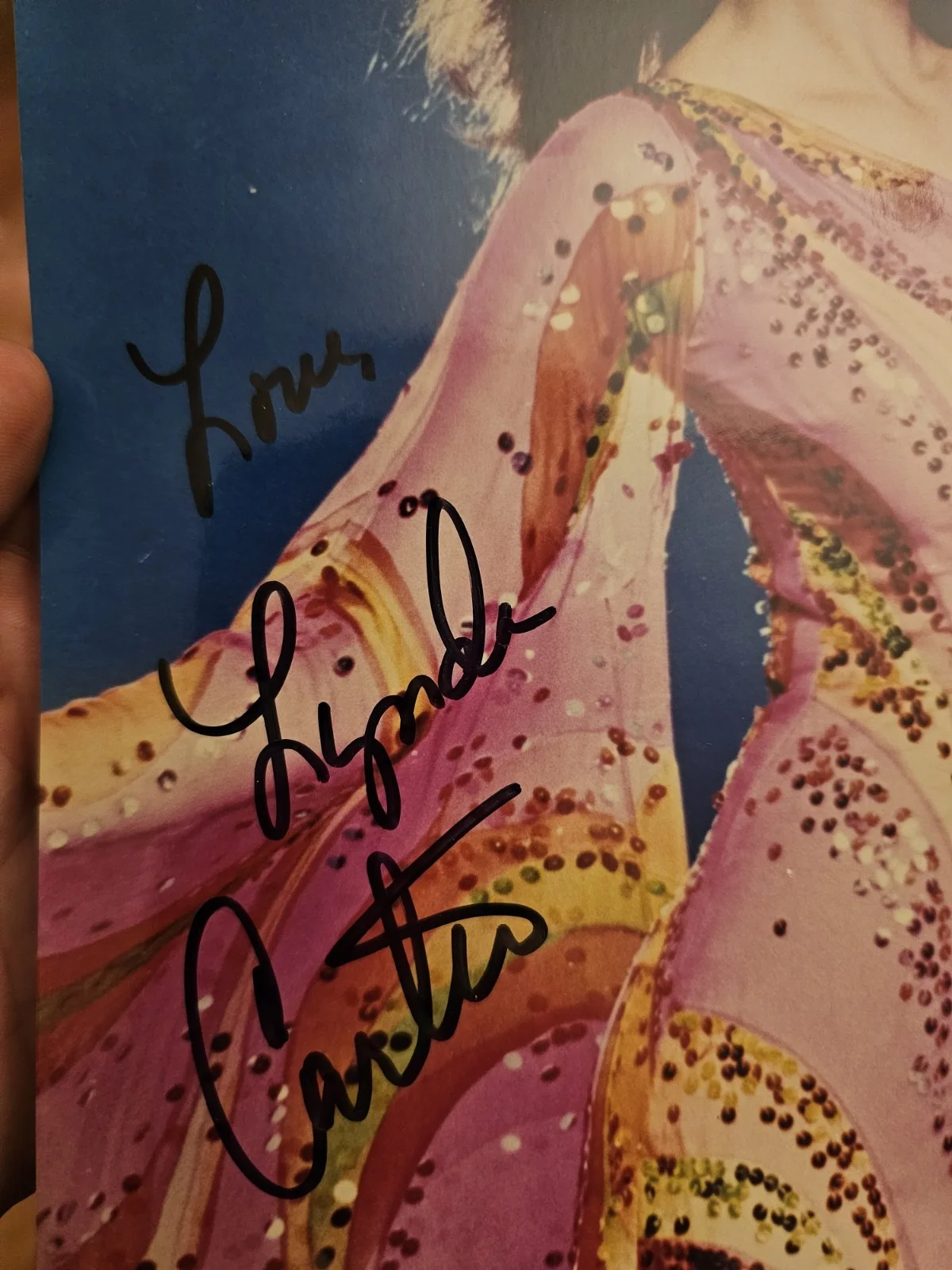 Two Signed Linda Carter Wonder Woman Photographs 8x10, изображение 4