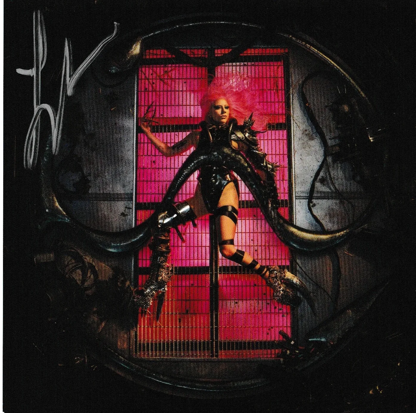 LADY GAGA — Lady Gaga Chromatica CD Deluxe Edition with Gaga signed card in silver marker