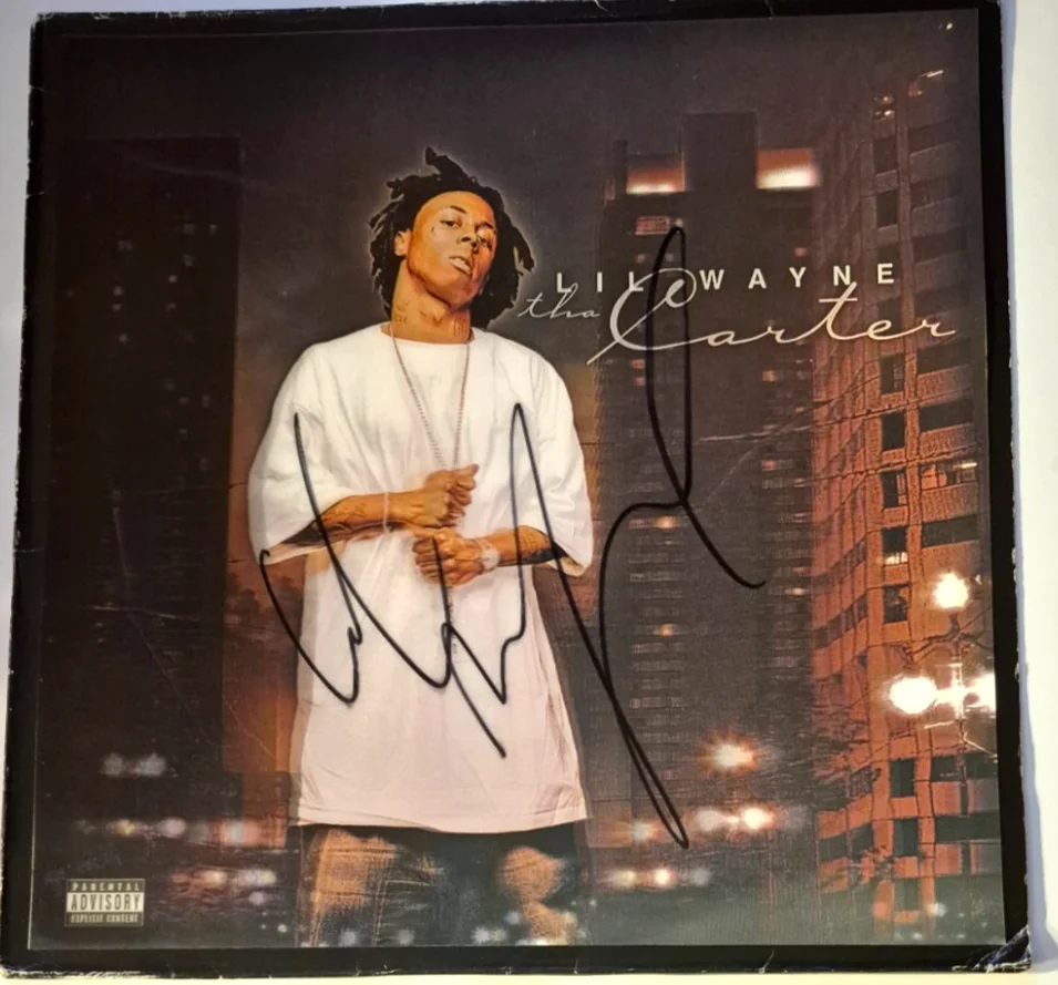 LIL WAYNE SIGNED AUTOGRAPHED THA CARTER LENTICULAR ALBUM 3D COVER WEEZY PSA COA, изображение 2