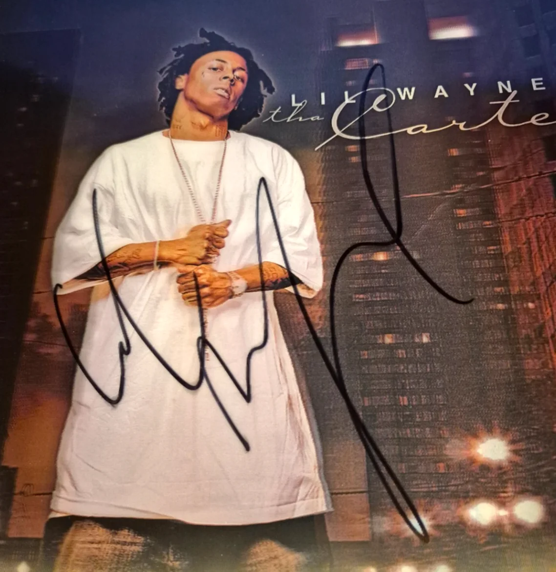 LIL WAYNE SIGNED AUTOGRAPHED THA CARTER LENTICULAR ALBUM 3D COVER WEEZY PSA COA, изображение 3