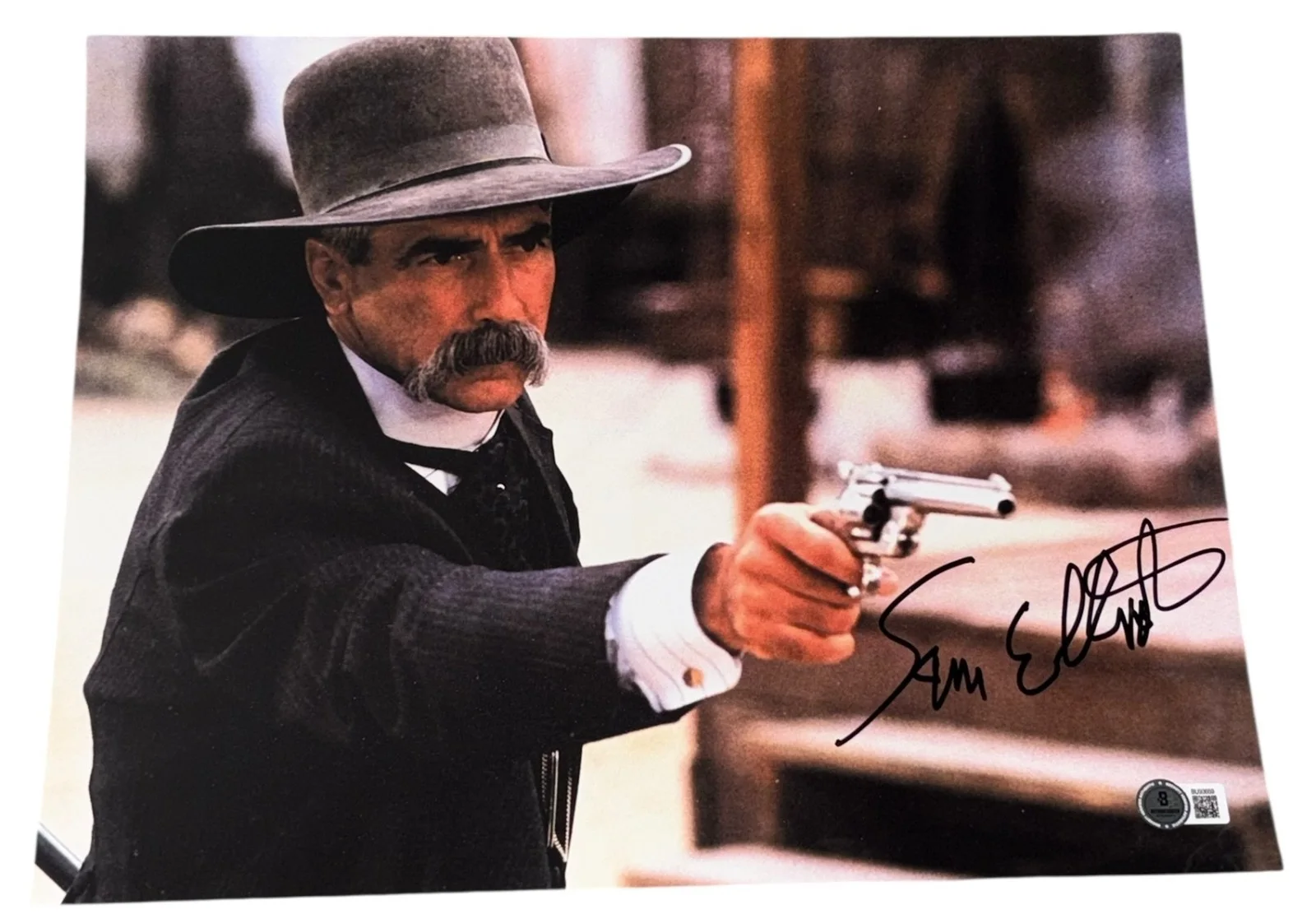 Sam Elliott — Sam Elliott Signed Autograph 11x14 Photo Authentic Tombstone Virgil Earp Beckett