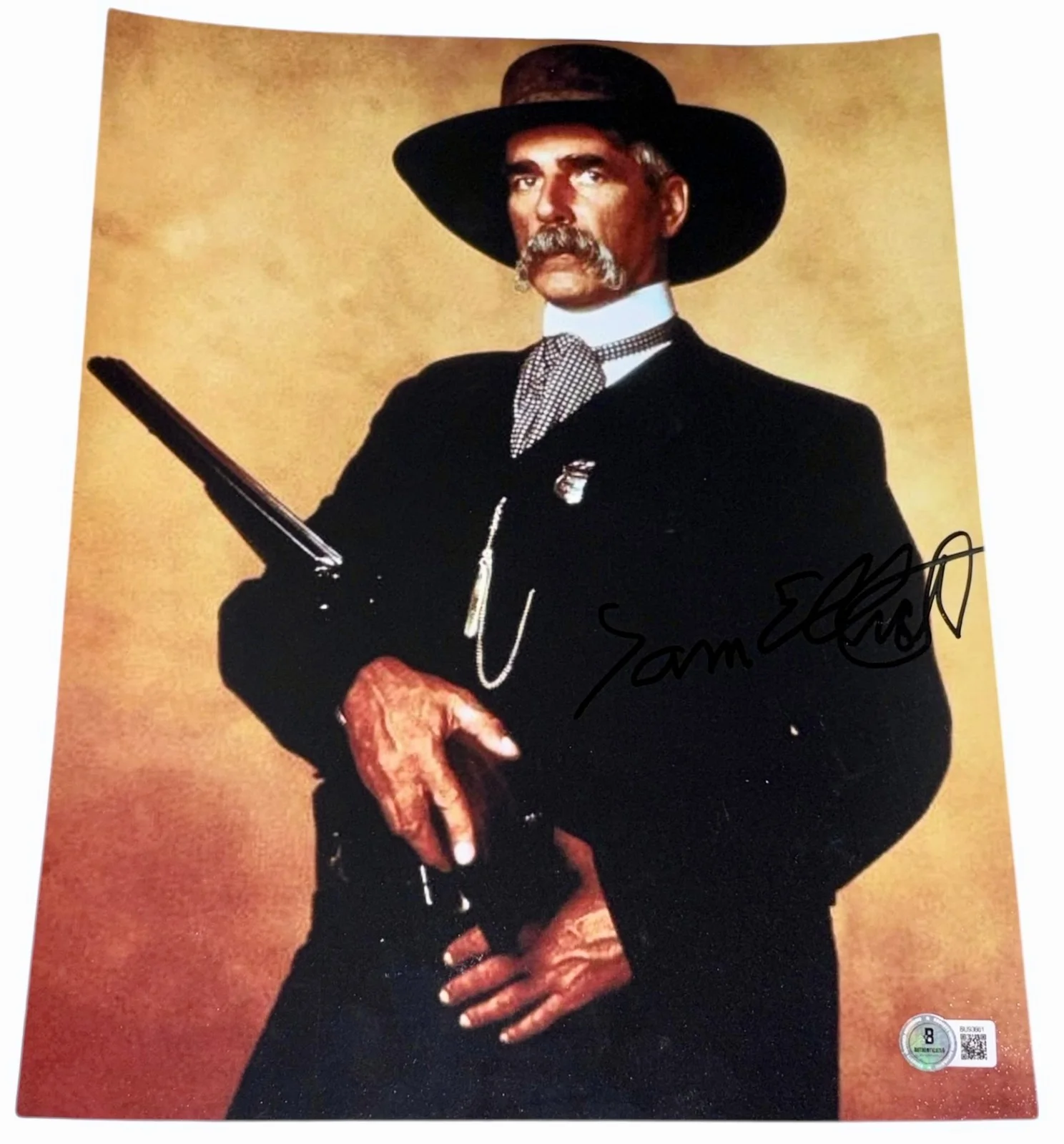 Sam Elliott — Sam Elliott Signed Autograph 11x14 Photo Authentic Tombstone Virgil Earp Beckett