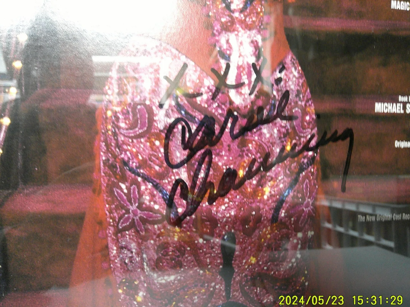 Framed Carol Channing Hello Dolly Photo Poster Signed 1995, image 5