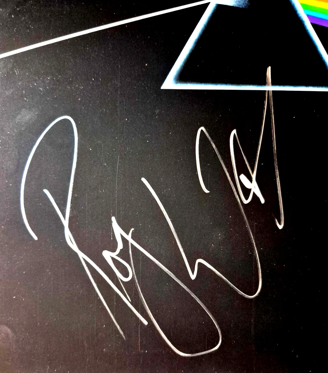ROGER WATERS SIGNED PINK FLOYD DARK SIDE OF THE MOON ALBUM VINYL RARE PSA COA, изображение 2