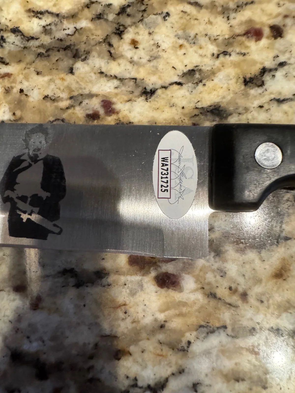Andrew Bryniarski — Andrew Bryniarski signed knife Texas Chainsaw Massacre JSA COA Leatherface, изображение 2