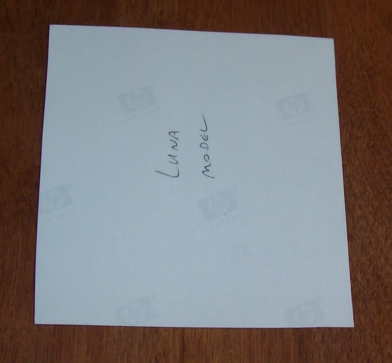 Model Luna Autographed 4x4 Picture, image 2