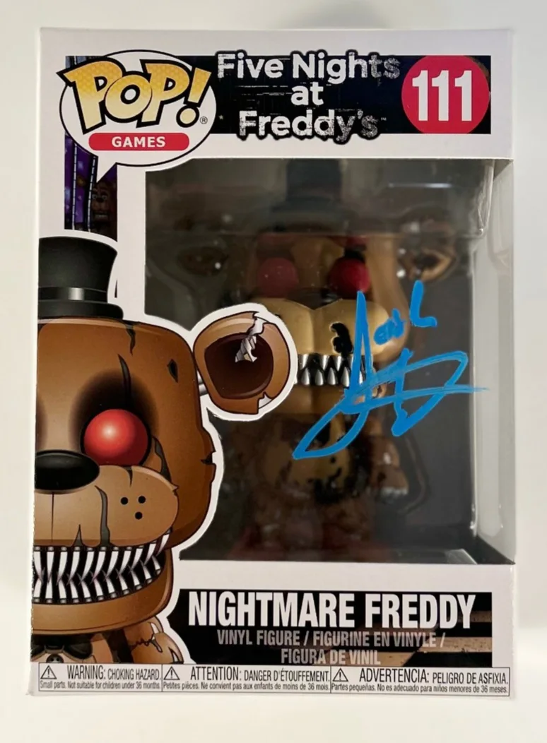 Josh Hutcherson — Josh Hutcherson Signed Autograph Five Nights At Freddy's Funko With Exact Proof
