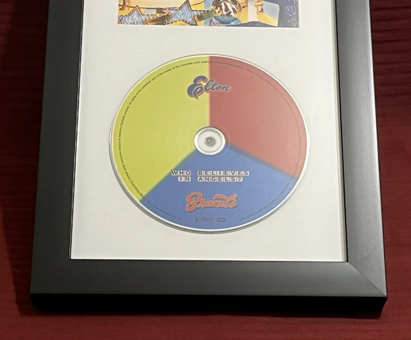ELTON JOHN SIGNED & FRAMED COOL WHO BELIEVES IN ANGELS CD DISPLAY AUTOGRAPH COA, изображение 5
