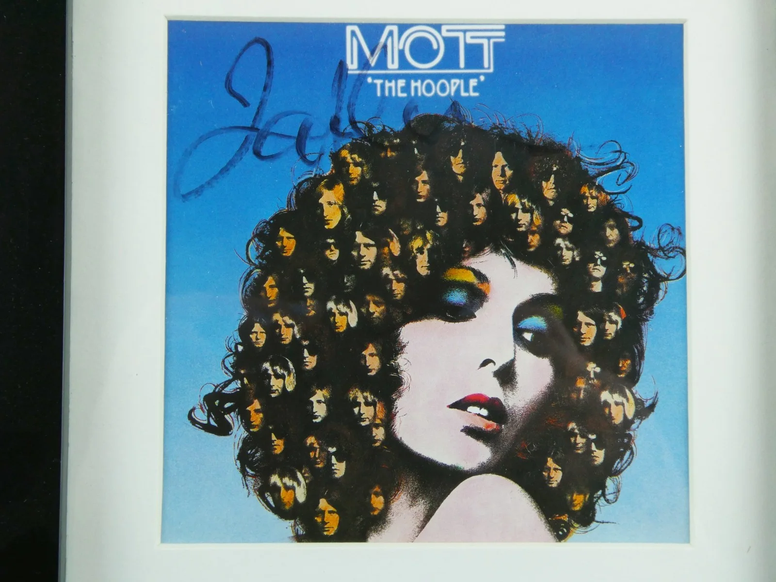 Ian Hunter Signed CD Mott The Hoople Framed Matted w/Cover Autographed, image 2