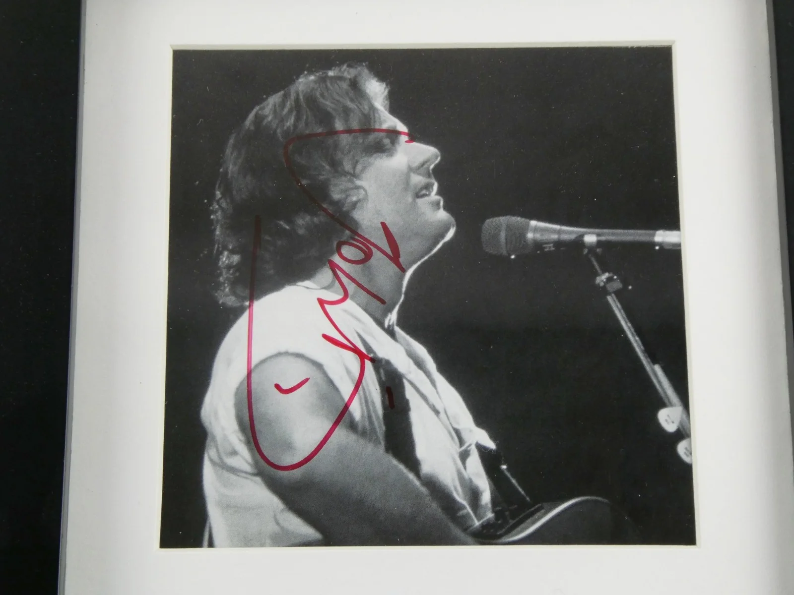 John Wetton Signed CD Chasing The Dragon Framed Matted w/Cover Autographed, image 2