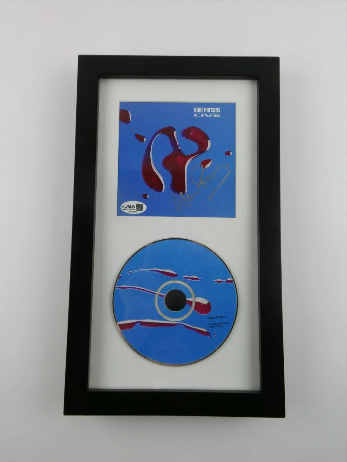 Alan Parsons Signed CD The Very Best Live Framed Matted w/Cover JSA COA, image 2