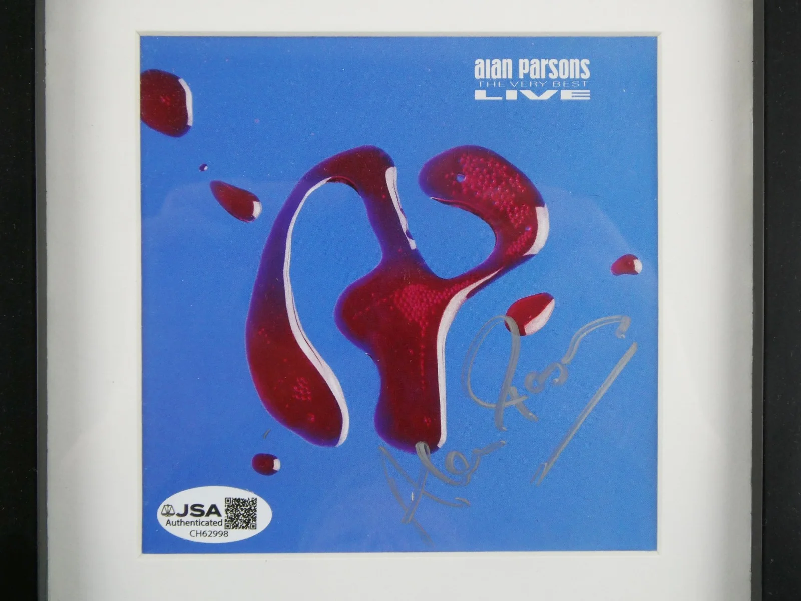 Alan Parsons Signed CD The Very Best Live Framed Matted w/Cover JSA COA, image 3