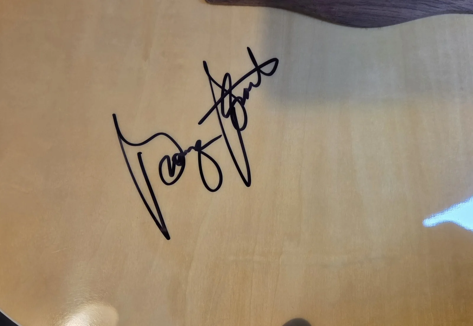 George Strait The King Troubador Marina del Rey Autographed Rogue Guitar JSA, image 3