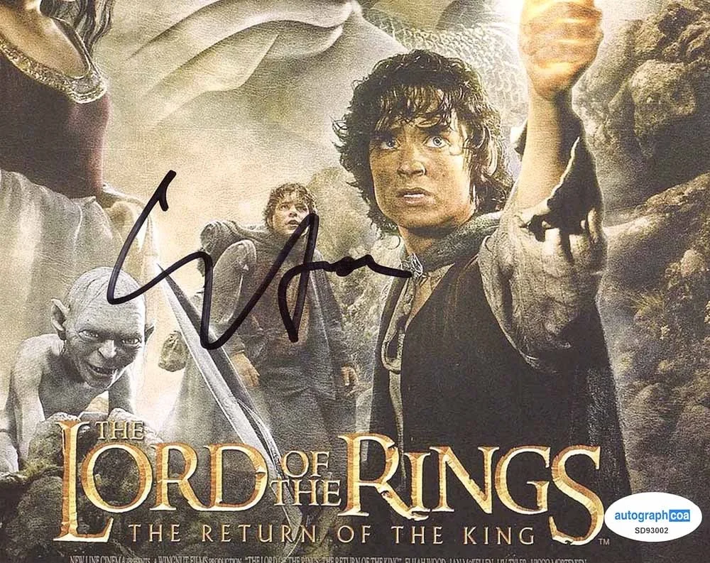 ELIJAH WOOD — Elijah Wood signed "LORD OF THE RINGS" 8x10 Photo m EXACT PROOF Frodo ACOA COA, изображение 5